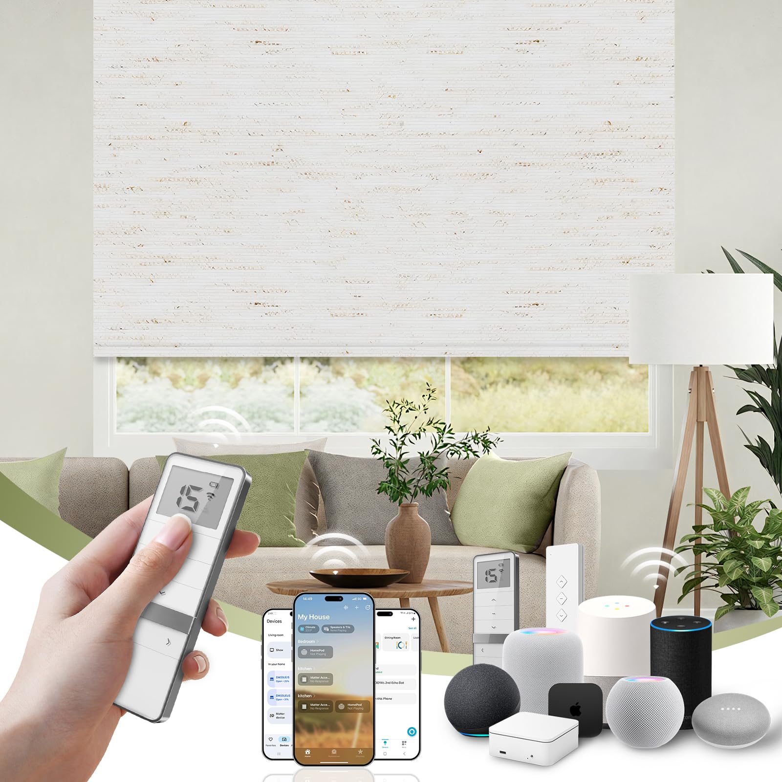 FineTell 100% Blackout Motorized Blinds