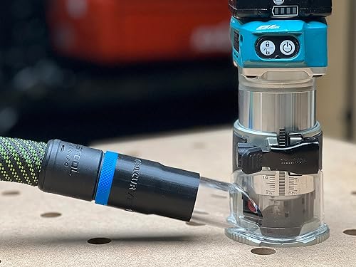 Adaptador de manguera compatible con manguera Festool de 1.063 in a enrutador Makita