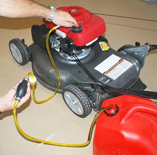 Miniatura 5 de Bomba cambiadora de líquidos, gas, petróleo, aceite, etc., de la marca GasTapper: equipo de potencia con filtro para cortacésped, todo terreno