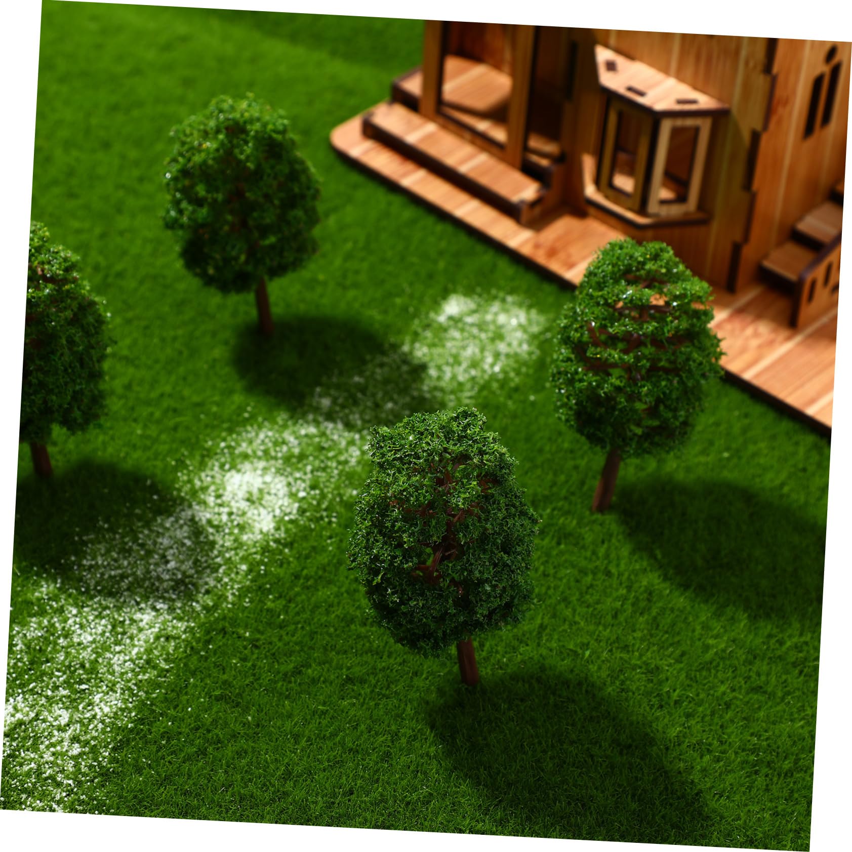 Operitacx Miniature Trees 3.5 Inch Simulation Tree Model for Scenery Landscape Model Railway Home Office Desk Decoration - Image 4