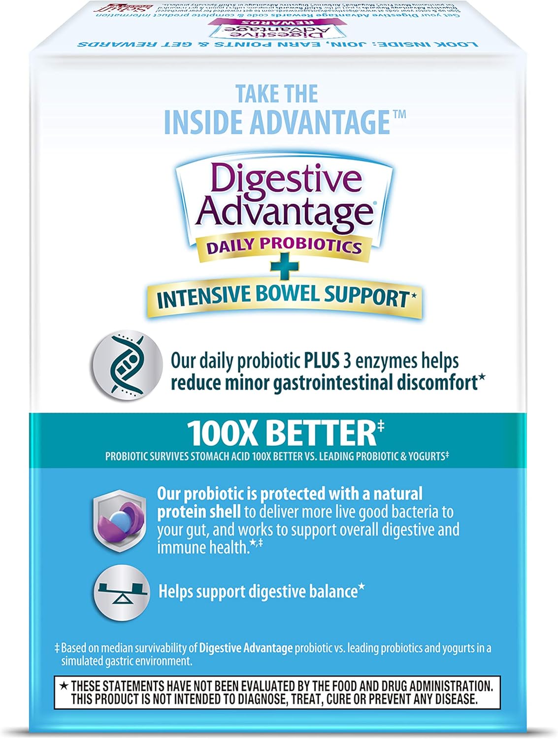Buy Digestive Advantage IBS Probiotics For Digestive Health & Intensive