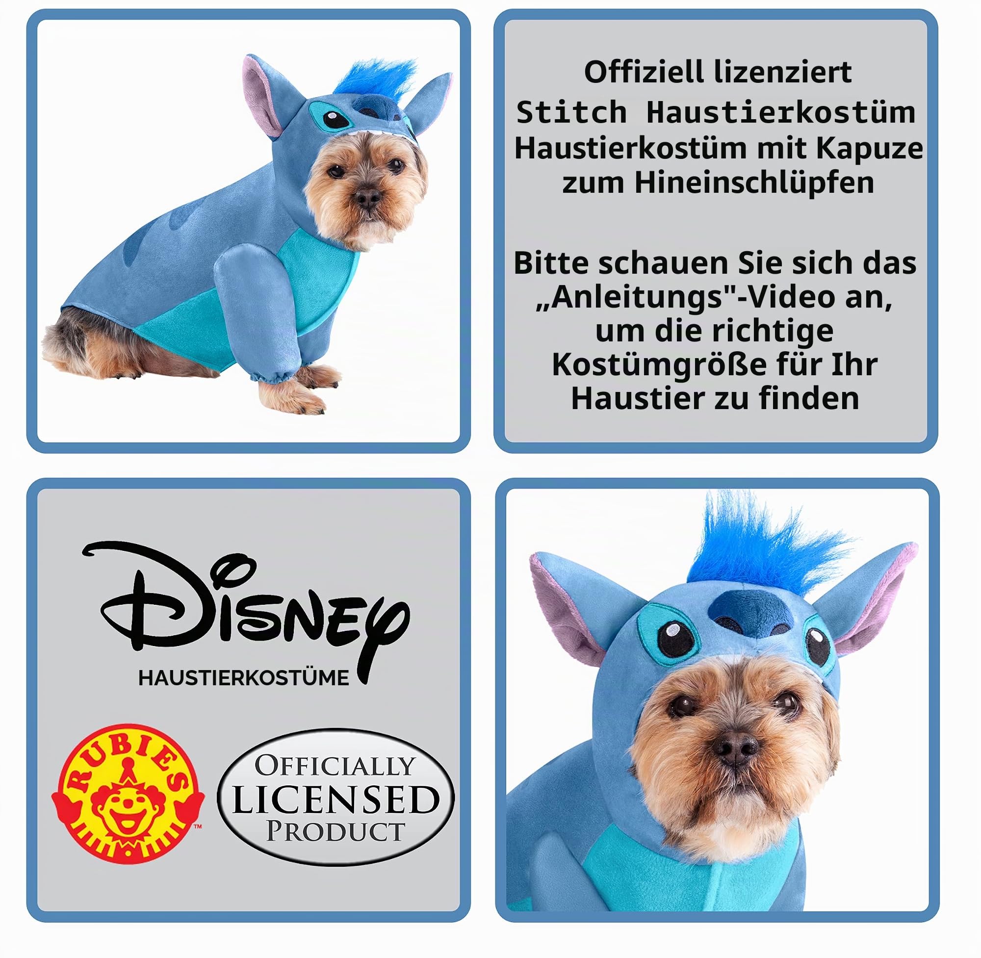 Rubie's Disney Lilo & Stitch Haustierkostüm, Größe XL wie abgebildet