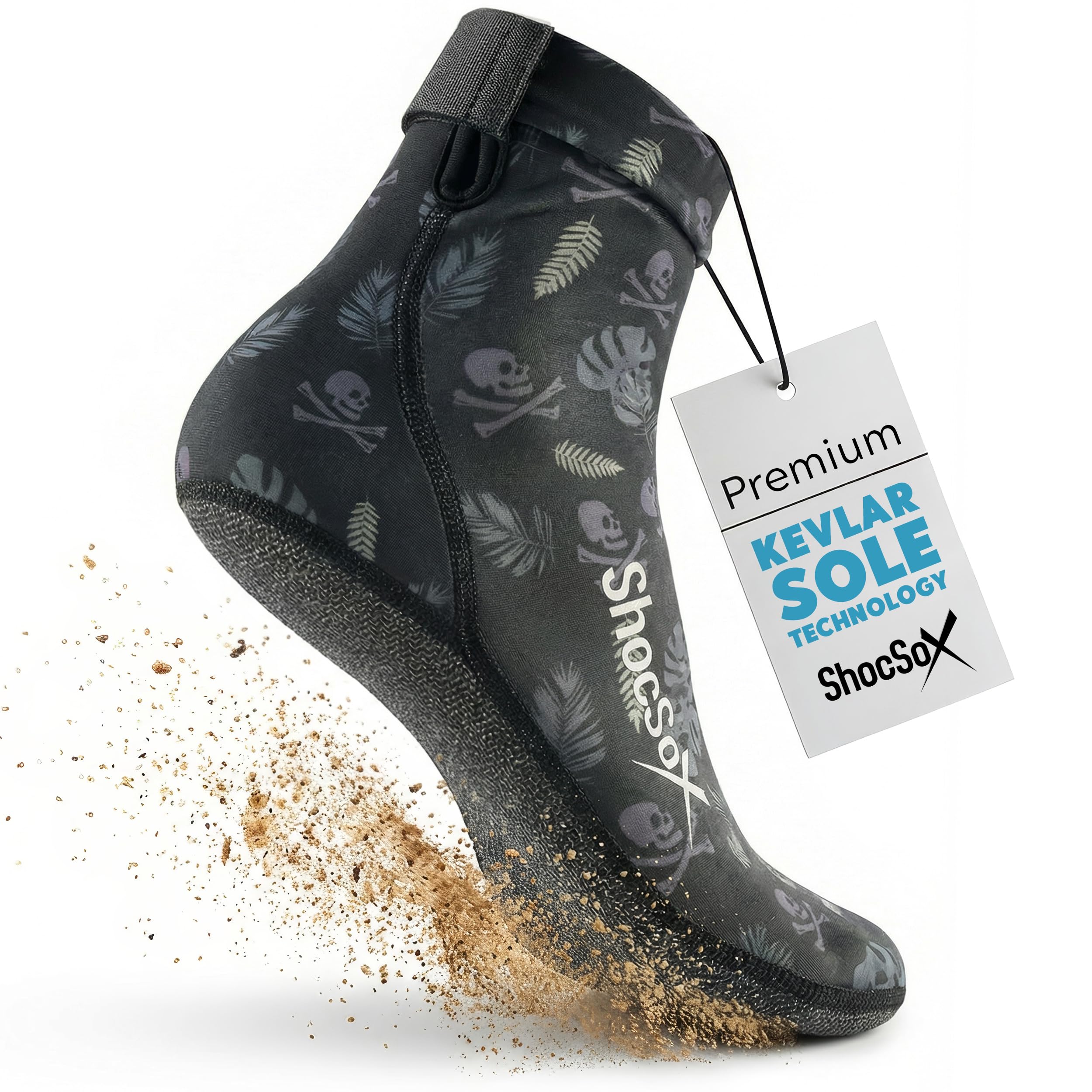 ShocSox Sand Socks for Beach Volleyball & Soccer – Reinforced Sand Volleyball Socks with No-Holes Soles & Maximum Protection