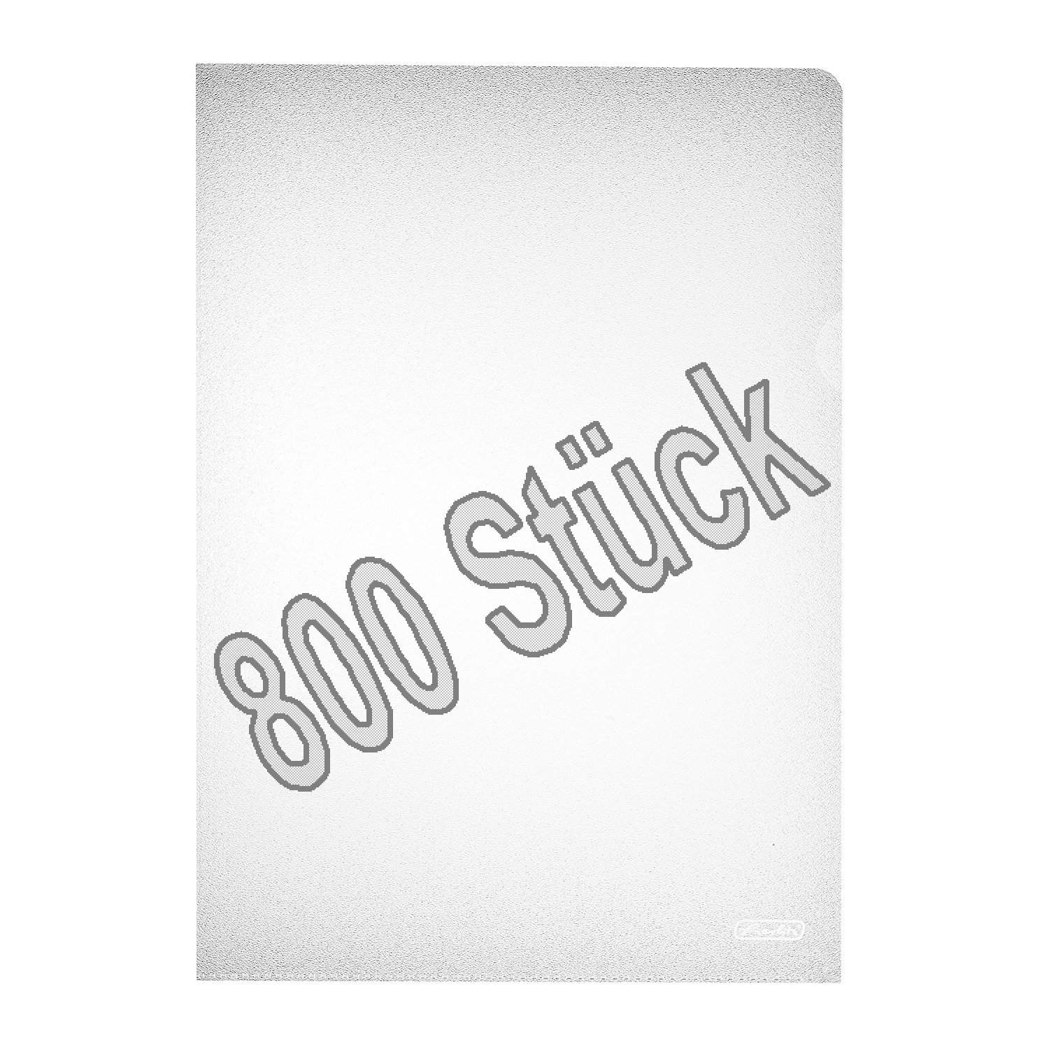 Herlitz 10843753 Aktenhülle A4 PP genarbt Eco., 100er Packung, dokumentenecht (800)
