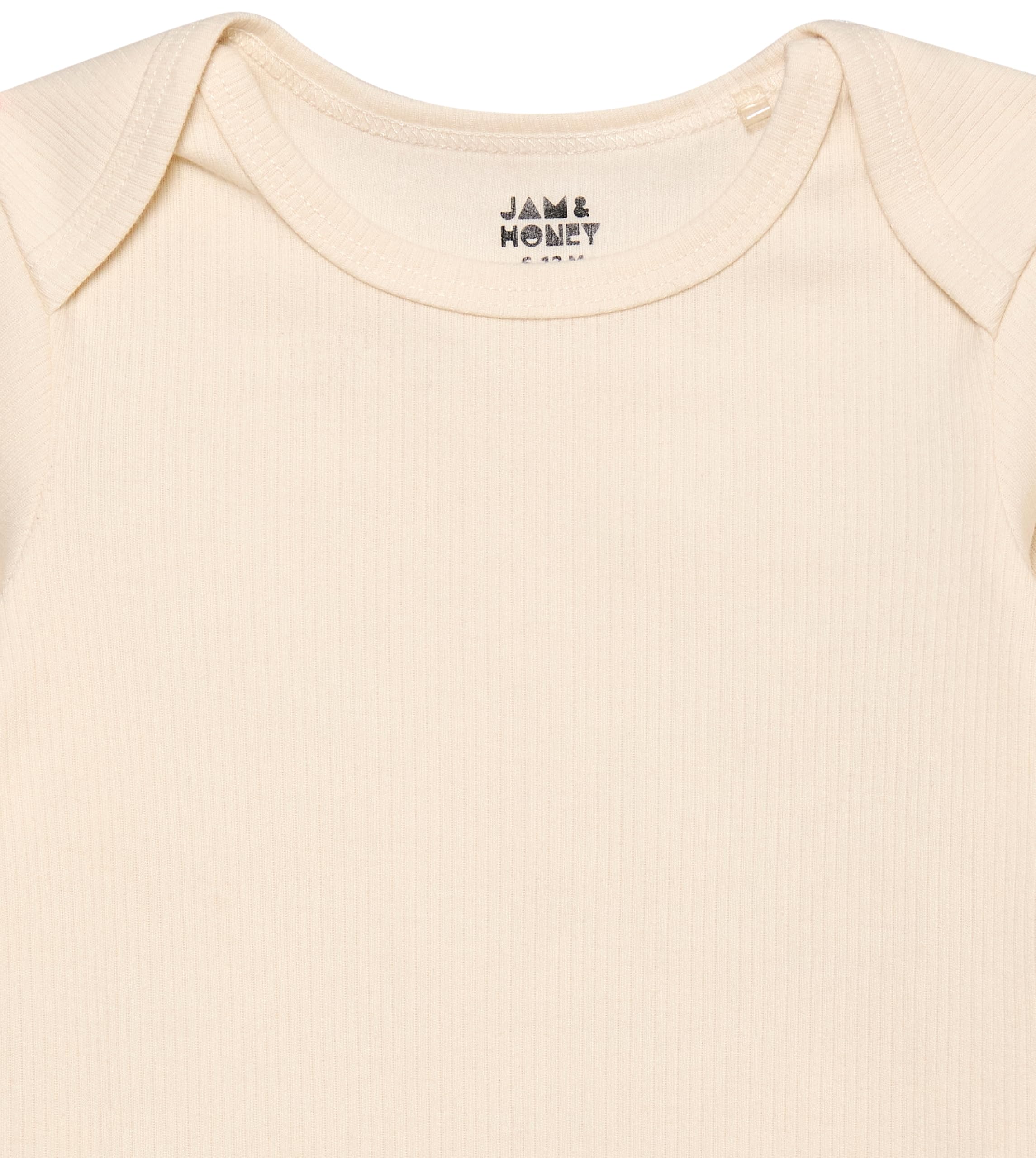 Amazon Brand - Jam & Honey Unisex Baby Full Sleeve Thermal Set Off White - Image 3 thumbnail