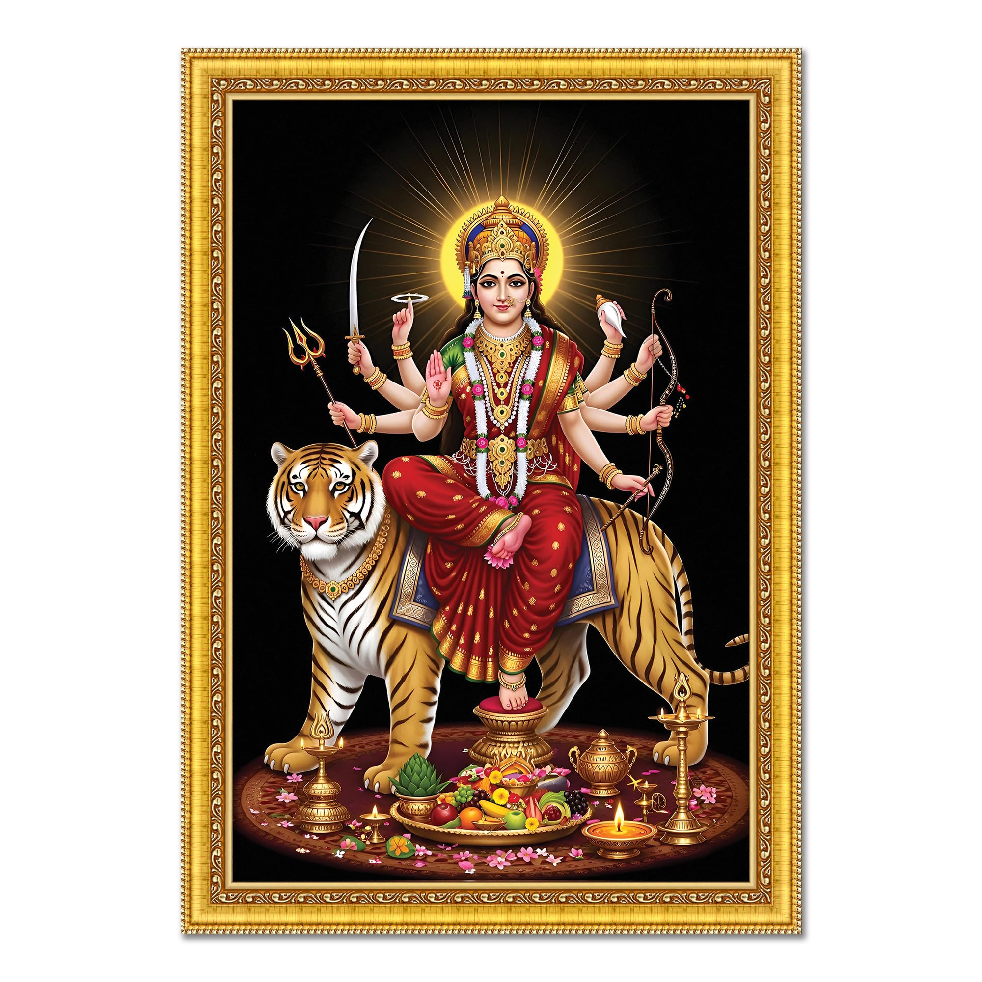 Durga Maa Photo Frame - Divine Wall Art -22