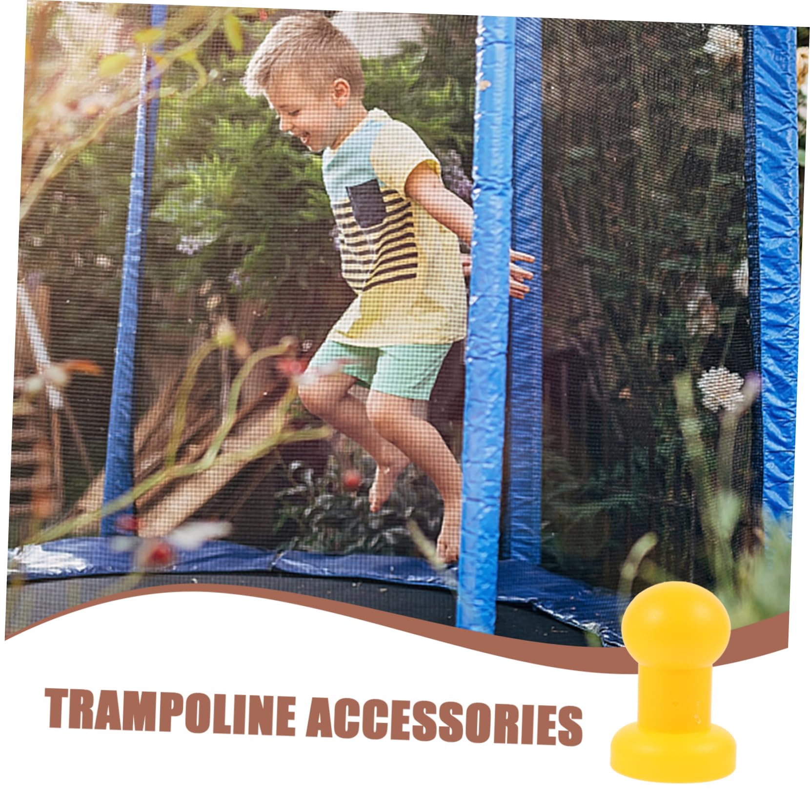 ERINGOGO 8 Pièces Capuchons De Poteaux De Trampoline Plastique Noir