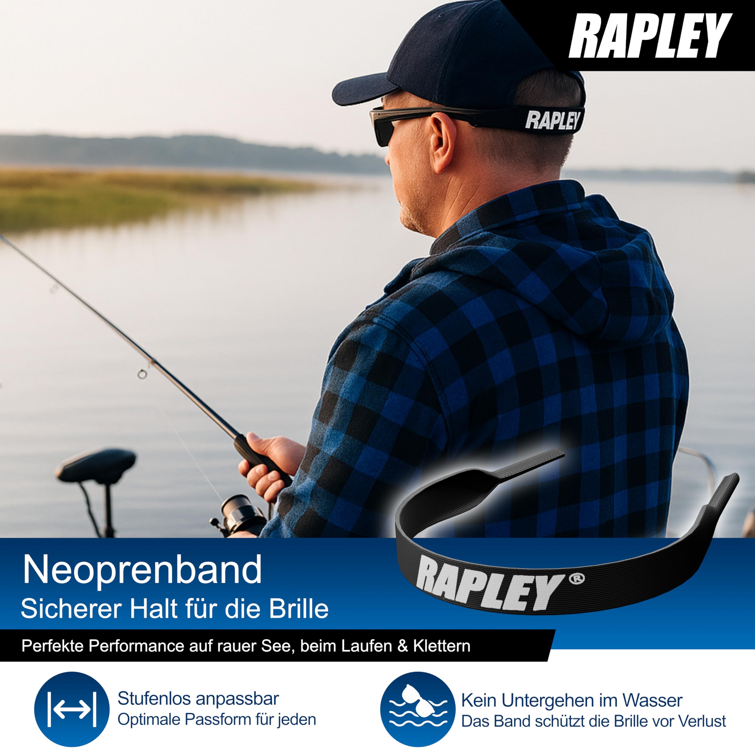 Occhiali da sole polarizzati da uomo con protezione UV400 – Occhiali polarizzanti infrangibili da pesca con lenti TAC a 11 strati antigraffio – Occhiali Polari per sport all'aria aperta e