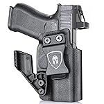 WARRIORLAND IWB Kydex w/Claw & Optics Cut Holster, Compatible with Glock 43 / G43X (No Rail Version Only), Inside The Waistband Concealed Carry, Adj. Posi-Click Retention & Cant, Right Hand
