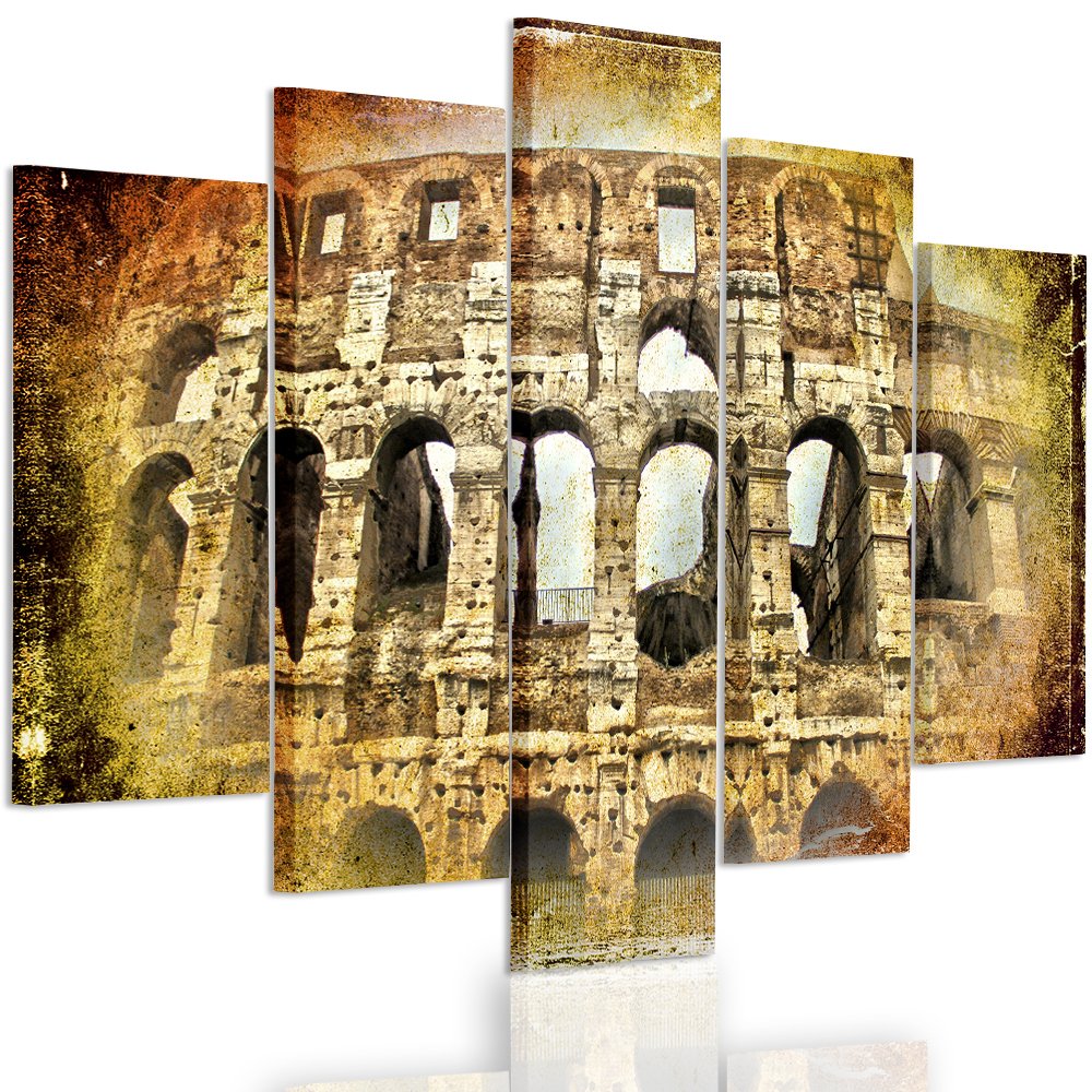 Tableau mural marron grand format Colisée | Solution déco Feeby Frames 100x70 cm