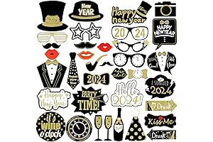 36 Pcs Nye Photo Booth Props 2023 Photo Booth Props, New Year...