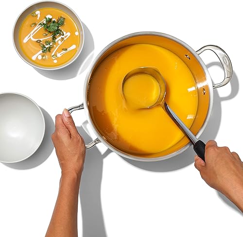 Vista 47 de OXO - Cuchara de acero inoxidable, buen agarre