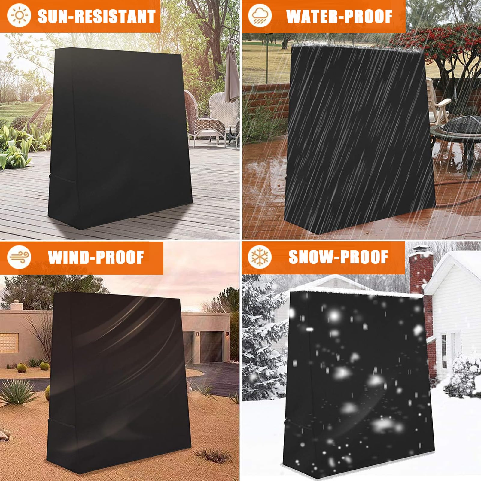 Copertura per Tavolo da Ping Pong | Impermeabile Anti-UV Oxford Copertura Ping Pong | Copertura Tavolo da Ping Pong Pieghevole Outdoor Interno