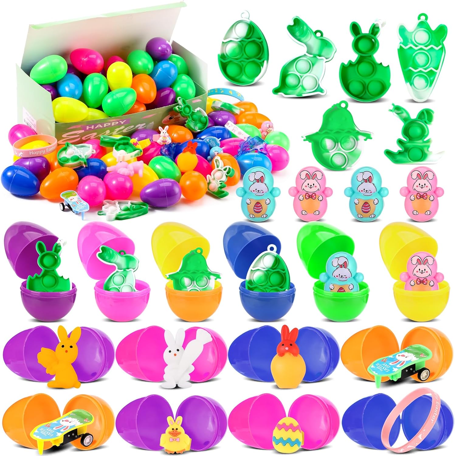 30Packs Easter Egg Fillers, Easter Basket Stuffers for Egg