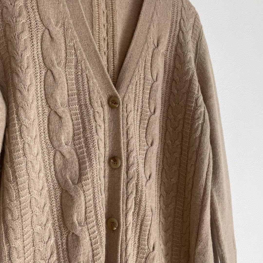 Amazon.co.jp: ネイチャーズ キャメル100% ニットカーディガン