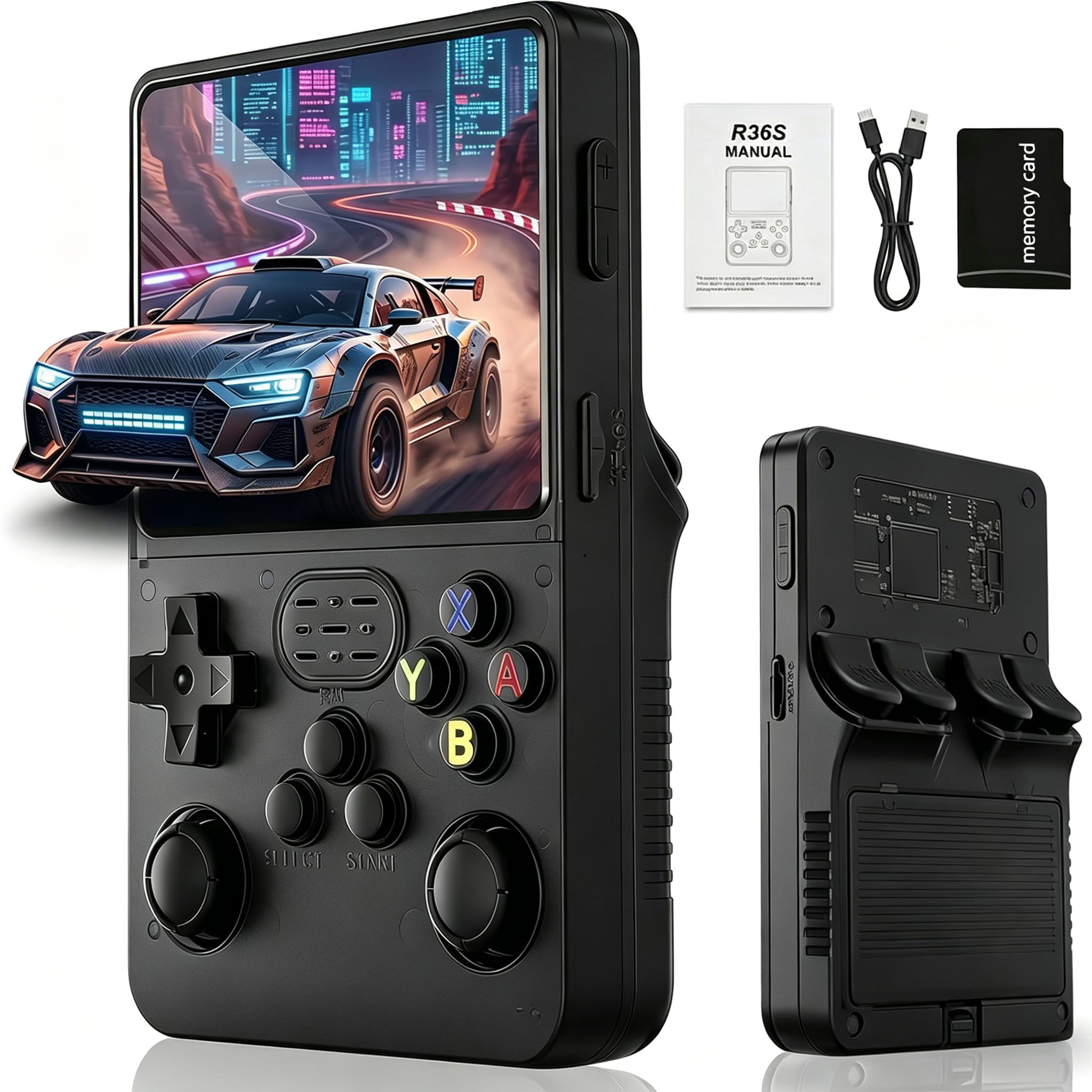 Handheld Retro Game Console, Support 21000+ Classic Video Games, Reliving the days of childhood, Portable Mini Gaming Console for Boy Adult (Frosted Ink)