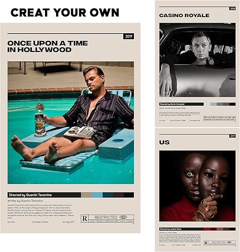 Miniatura 3 de Solicita tu propio póster de película, idea de regalo, póster de película personalizado, póster minimalista de película, impresión de arte retro