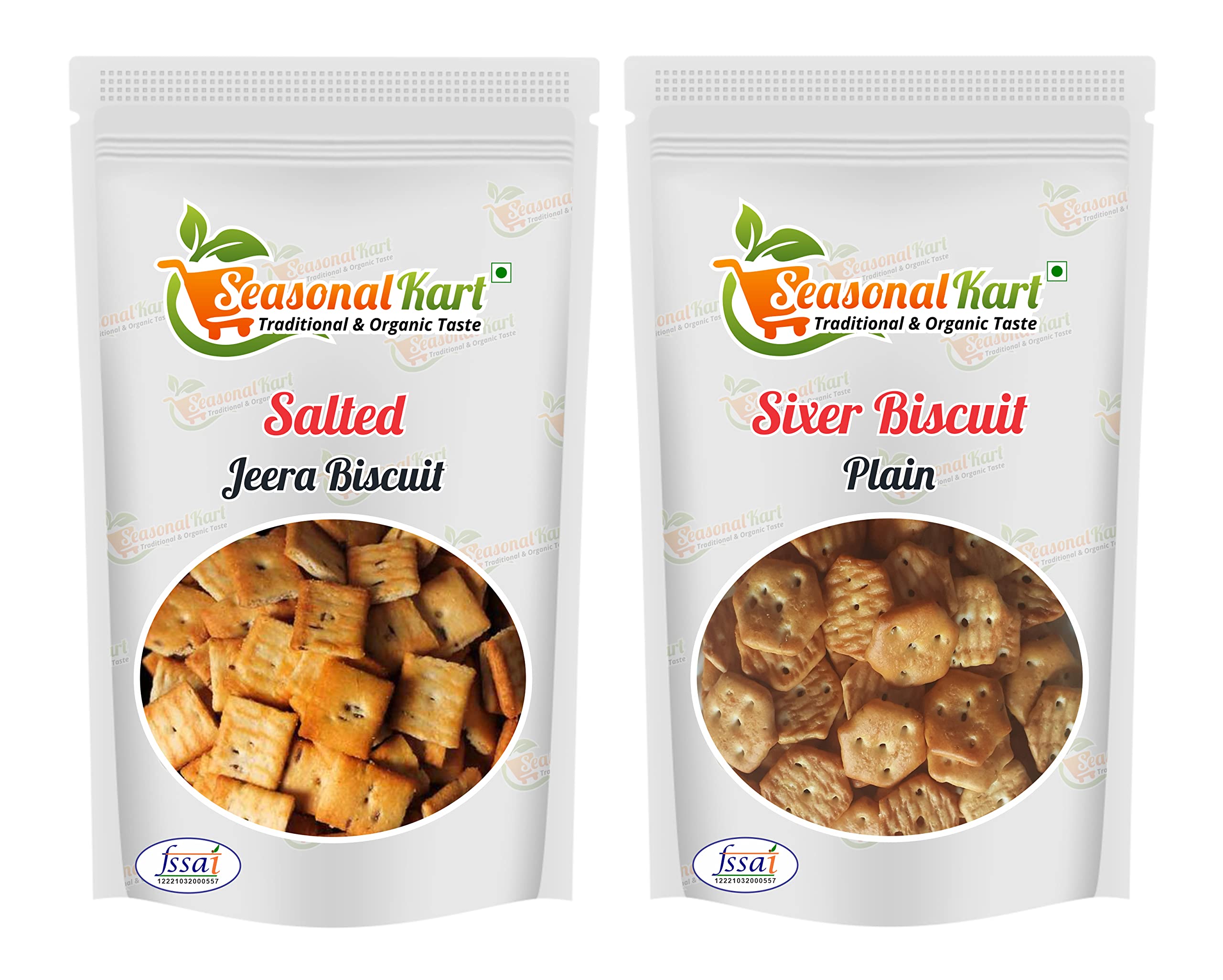 Seasonal Kart Combo Pack of Salted Jeera Biscuit 200 gm and Hexagonal Biscuits Sixer Biscuits 200 gm Total 400 gms Chai (Tea) Time Assorted Snacks (B09RQPXV6P) Amazon Price History, Amazon Price Tracker