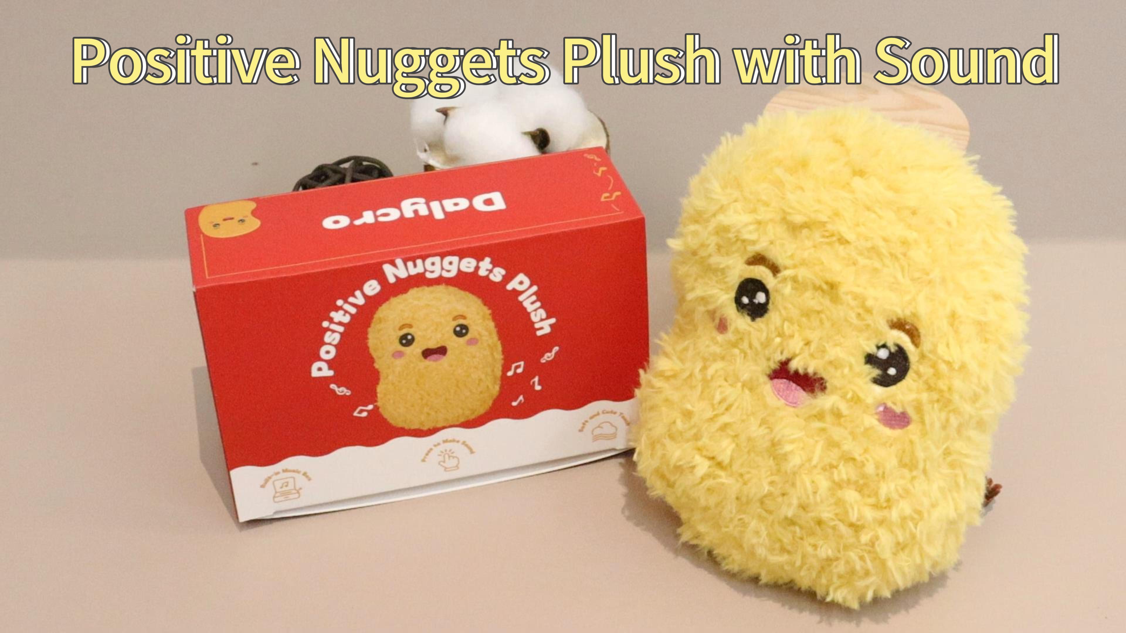 Amazon.com: Dalycro Positive Nuggets Plush with Sound, Funny