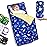 Primlect Thickened Toddler Nap Mat with Removable Pillow and Minky Blanket, Extra Large 55\'\'x35\'\' Sleeping Bag, Washable, Roll up, Perfect for Daycare, Preschool, Kindergarten, Boys and Girls (Space)