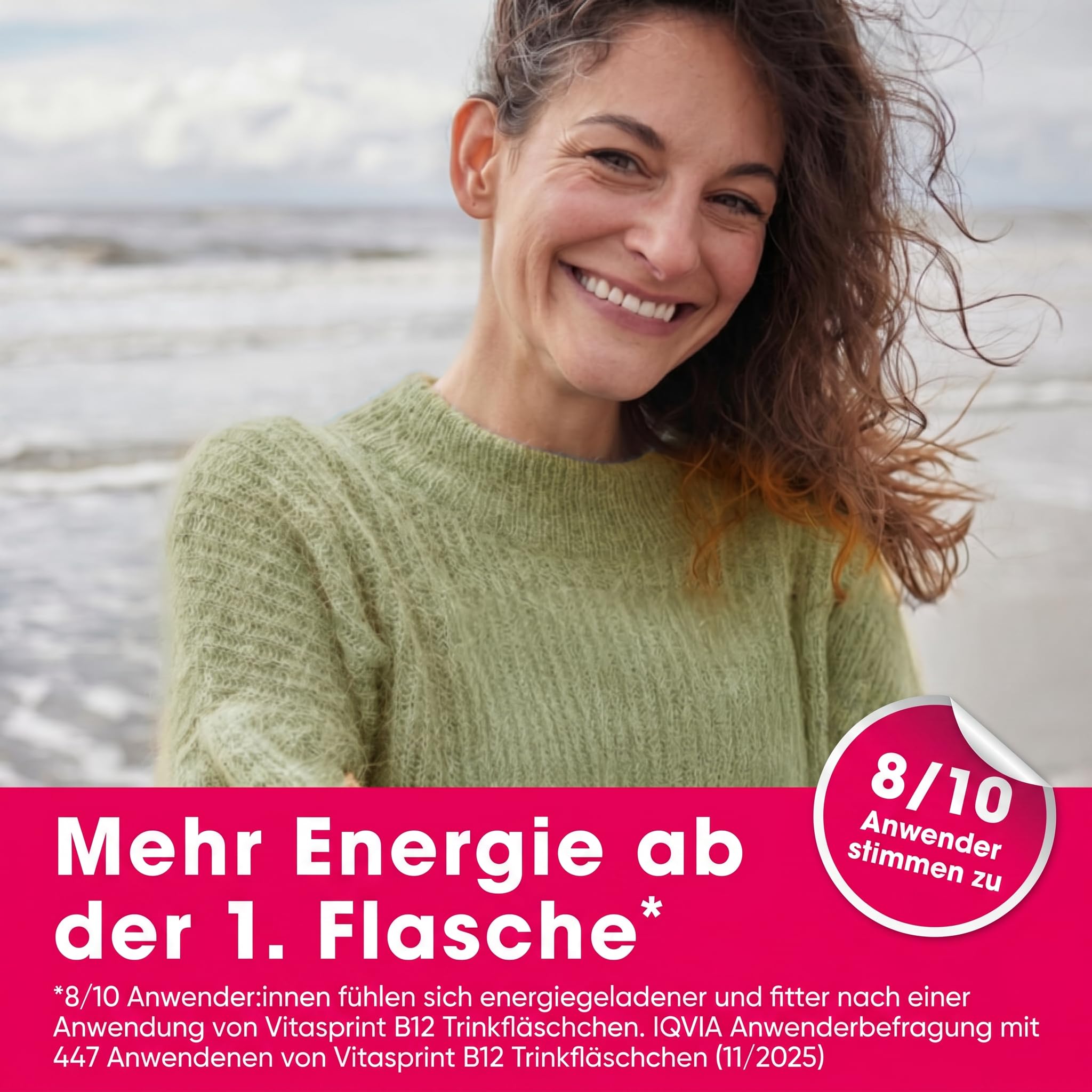 Vitamin B12 – Vitasprint B12 Trinkfläschchen, 2x30 St. – Hochdosiertes Vitamin B12 mit wertvollen Eiweißbausteinen für mehr geistige und körperliche Energie. Bei Müdigkeit und Abgeschlagenheit