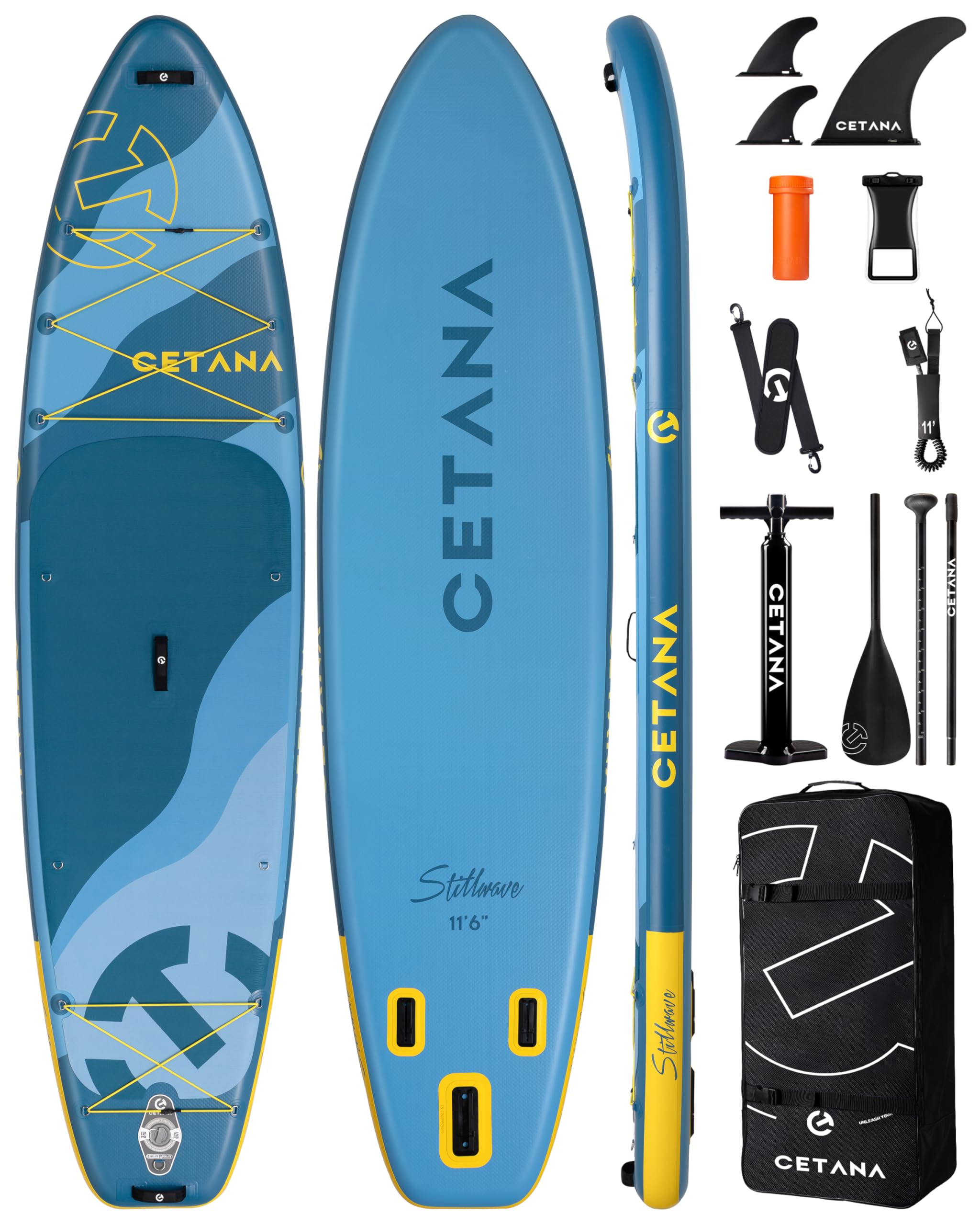 CETANA Extra Wide Inflatable Paddle Board