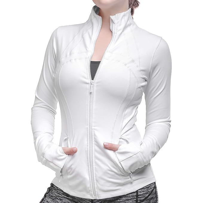 White athletic zip up Outlet