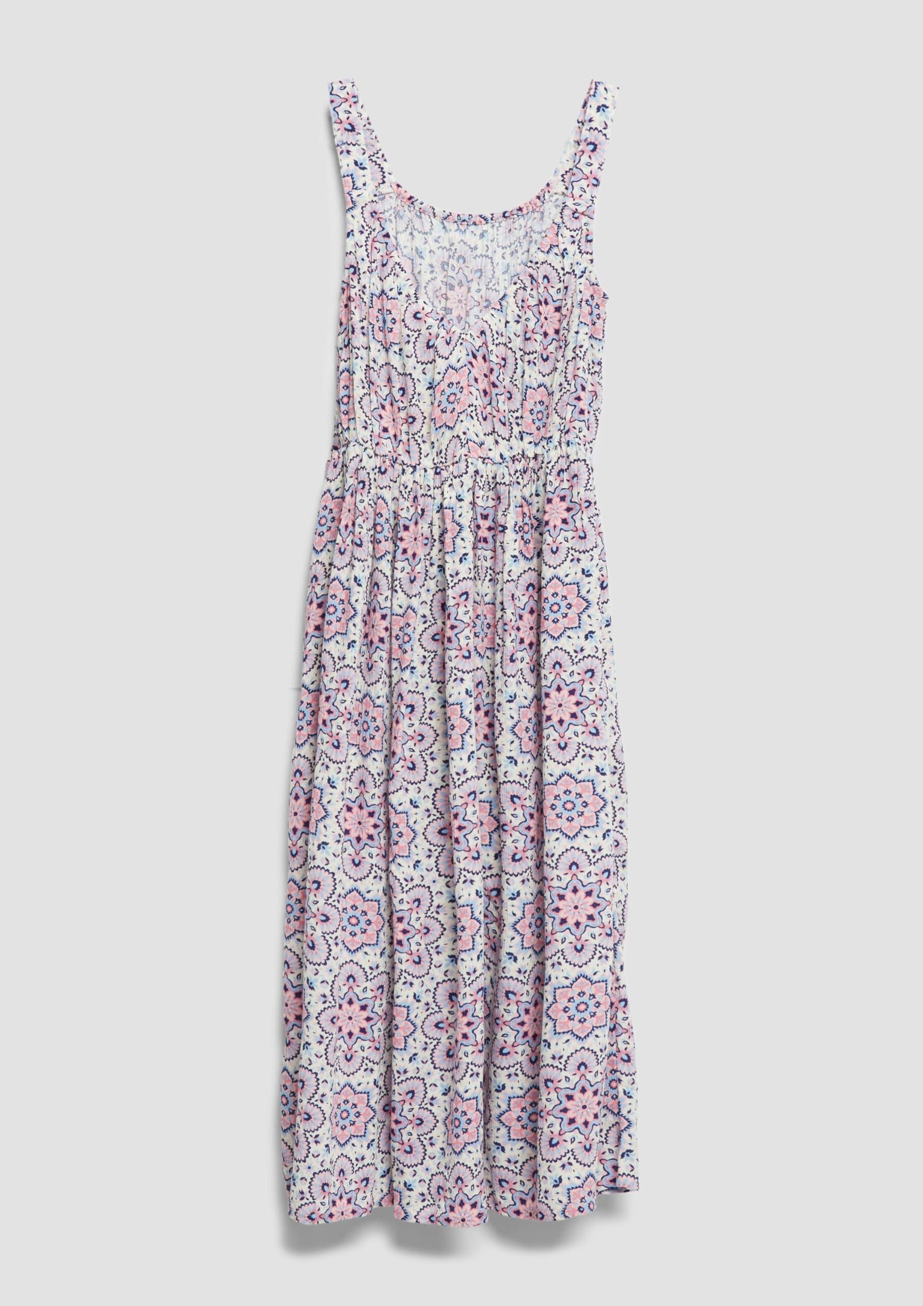 s.Oliver Midi-Kleid aus Crinkle-Viskose