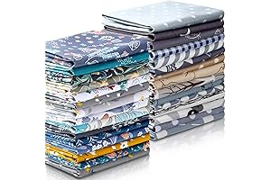 Economy Priced 30-Piece Clearance Fabric Squares Set for Patchwork and Quilting