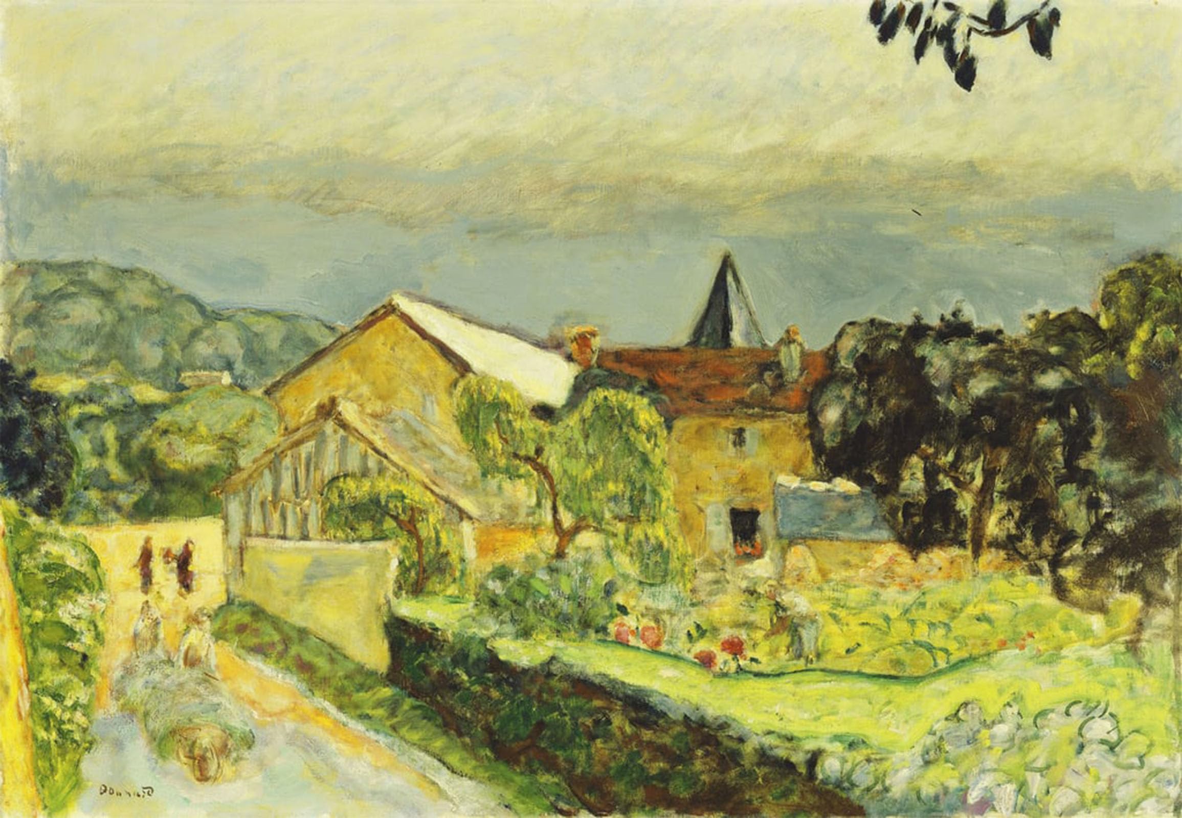 POSTERIIk Famous Animal Posters Vintage Picture Afternoon Landscape in August by Pierre Bonnard Modern Wall Decor for Home Decor 60x90cm