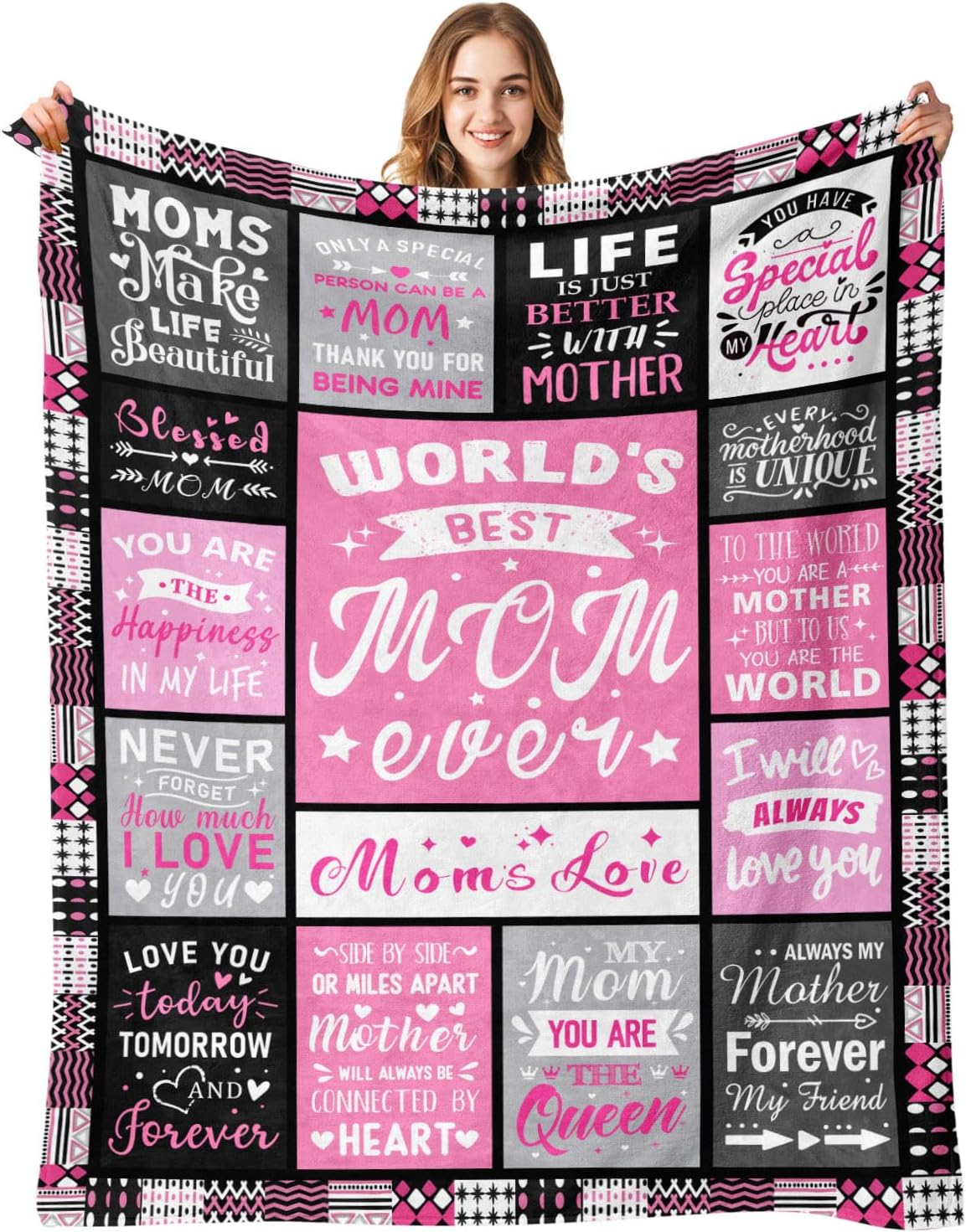 Mothers Day Blanket Gifts for Mom – Moms Birthday Gifts – Best Mommy Ever Present – Dear Mother Present from Daughter Son Christmas Valentines Day Birthday – Mama Momma Mumsy Throw Blanket 50″x60″ Mothers Day Blanket Gifts for Mom – Moms Birthday Gifts – Best Mommy Ever Present – Dear Mother Present from Daughter Son Christmas Valentines Day Birthday – Mama Momma Mumsy Throw Blanket 50″x60″