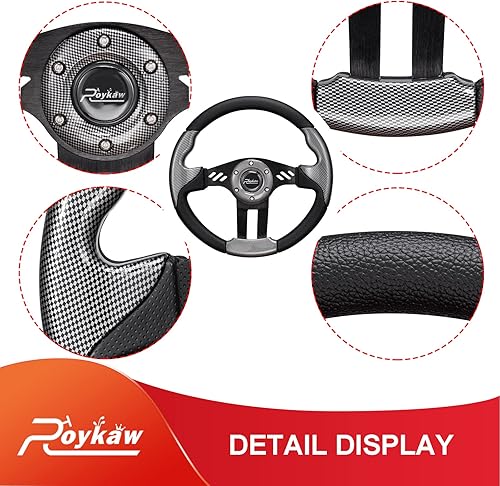 Miniatura 5 de Roykaw Golf Cart Steering Wheel Compatible with EZGO TXTRXV, Club Car DSPrecedentTempo, Yamaha and Most Golf Cart Models