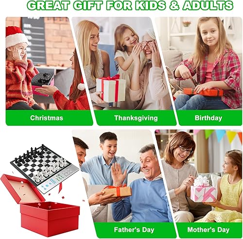 Miniatura 6 de LC2B - Juego de ajedrez electrónico avanzado con motor ELO 2200+ y tutor de IA parlante, tablero de ajedrez electrónico de tamaño cómodo perfecto