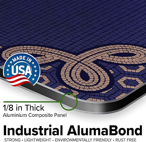 Miniatura 153 de My Sign Center - Letrero personalizado, 11 colores de fuente, 13 estilos de fuente, 4 opciones de agujero, 22 tamaños, 8 x 32 pulgadas, sin óxido,