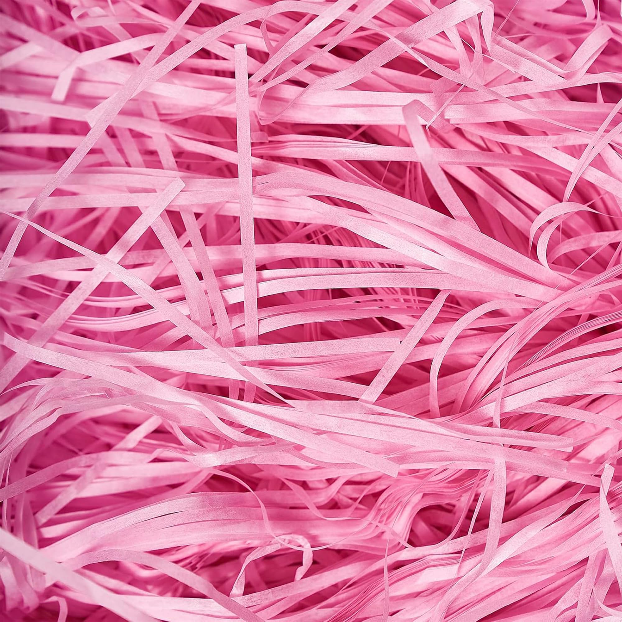 WedDecor 500g Light Pink Shredded Tissue Paper for Gift Boxes, Dust Free Soft Packaging and Gift Wrapping Hamper Filler, Perfect Paper Shreds Basket Stuffing for Birthday, Weddings, DIY & Crafts
