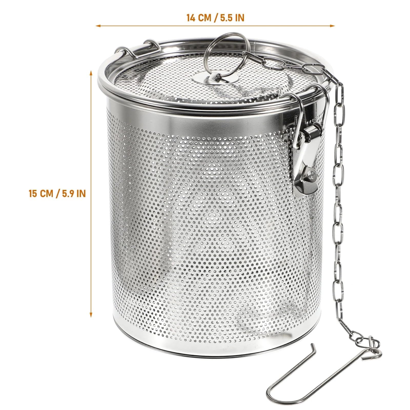 Przesiewacz do mąki, Sito do mąki 1 szt. Stal nierdzewna Przyprawa Zupa Sitko: Drobne oczka Koszyk Separacyjny Luźne Liście Herbaty Infuser Sitka