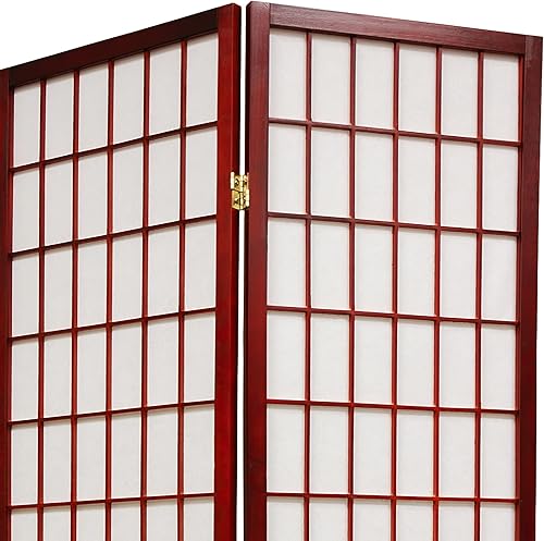Miniatura 3 de Pantalla Shoji para ventana corta de 4 pies, palisandro - 3 paneles