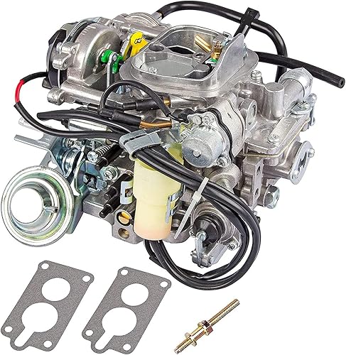 Miniatura 3 de Carburador de 2 barriles de carburador TOY-505 compatible con motor 22R Pickup To-yo-ta 1981-1987 con enchufe redondo 2.4L 2366cc 21100-35290