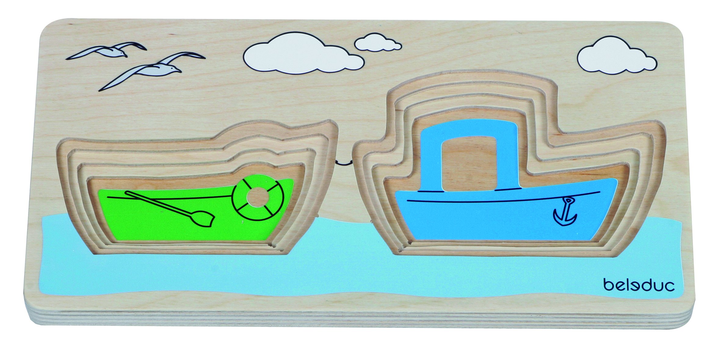 Beleduc Arts & Crafts - Puzzle de Madera de 8 Piezas