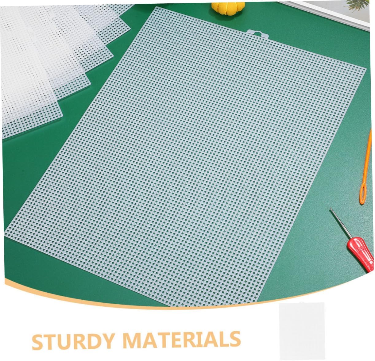 Gadpiparty 5pcs Sheets Plastic Mesh Canvas Sheets for Precise Crafting Embroidery and DIY Projects Transparent Buckram for Yarn Knit and Crochet Crafts Excellent Ventilation and Accurate
