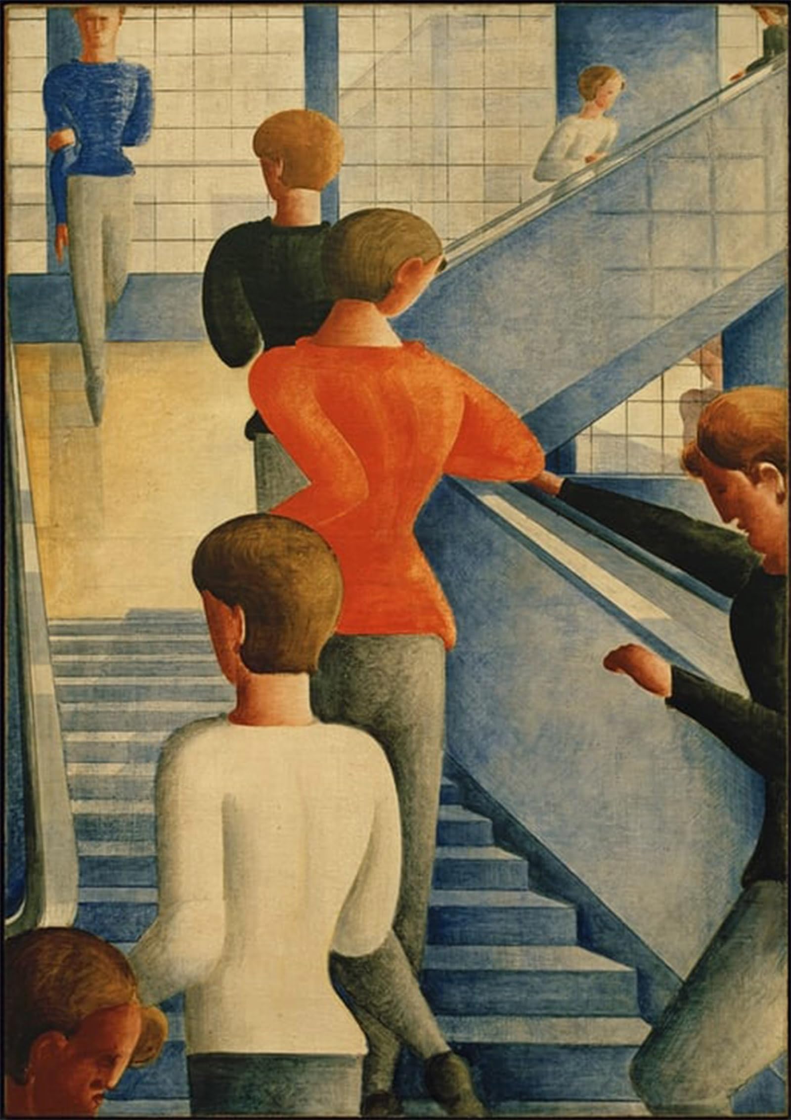 ARTXLXXBN Famous Painting Canvas Artwork Graffiti Print Schlemmer Oskar by Oskar Schlemmer Portrait Canvas Image for Home Decor 60x90cm