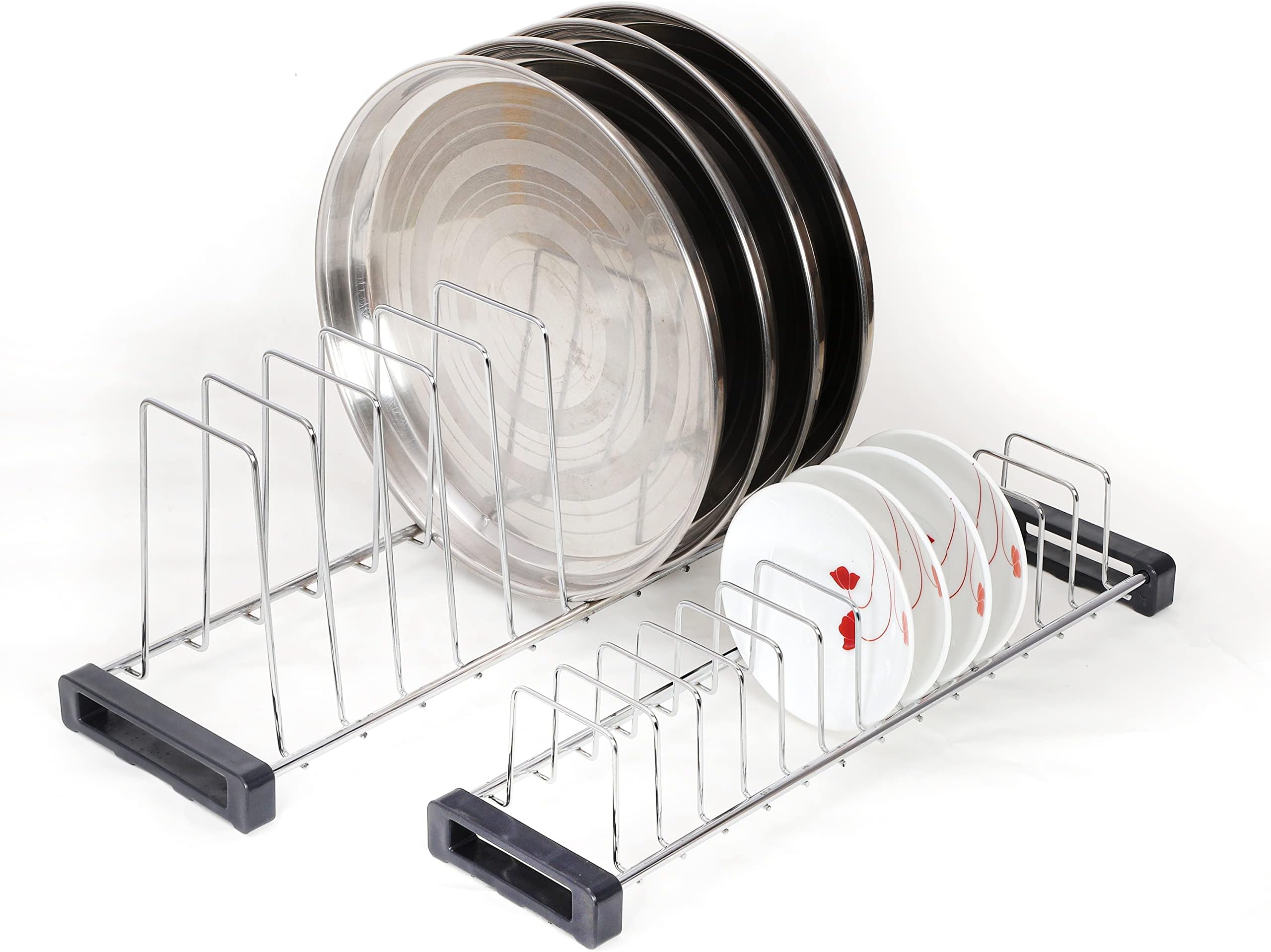 FIT N FORGET 2 in 1 Chrome Finished Stainless Steel Cup Saucer Rack ...