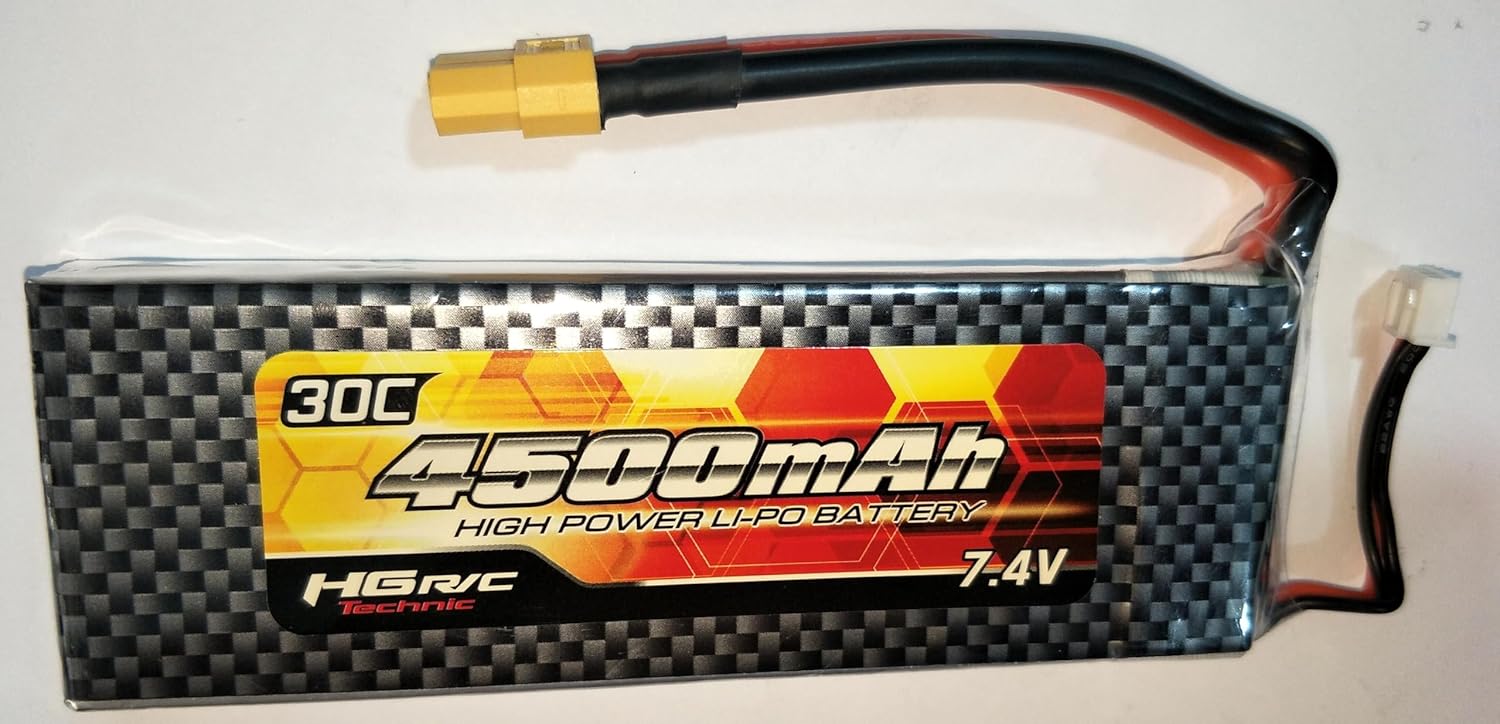 HG 4500MAH 7.4V 30C LIPO Battery for 1/12 2.4G P801 P802 Military Electronic Truck