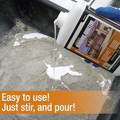 Miniatura 2 de Akona Aditivo de unión de hormigón - Fortalecedor líquido de hormigón y agente de unión, acrílico, aumenta la resistencia en clima frío, mezcla