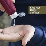2nd Childhood Porte-clés pour l'assainissement des mains de voyage – Petites pièces rechargeables 2 oz Bouteille munie d'un support à clips – Sac à dos, sac à dos et sac de gymnastique