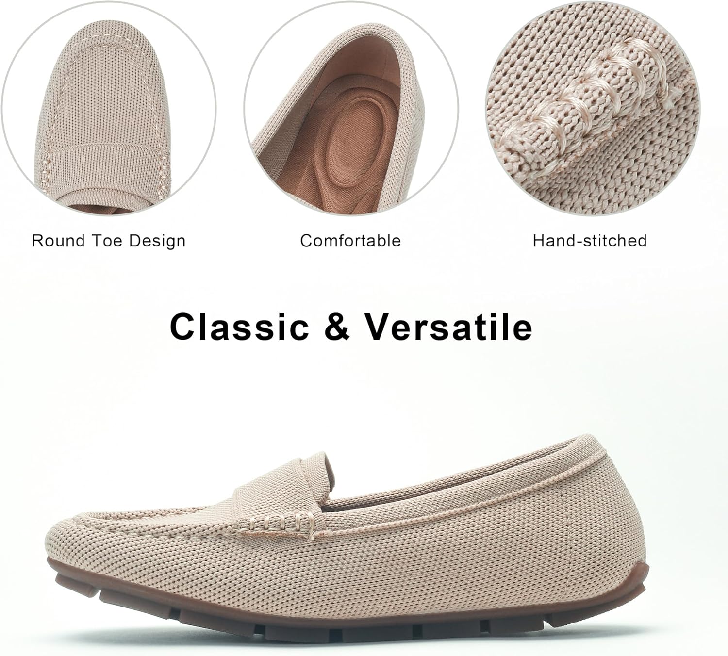 CRRFUR Loafer Shoes for Women Comfortable Casual Women's Loafer Shoes Flat Shoes - Image 7