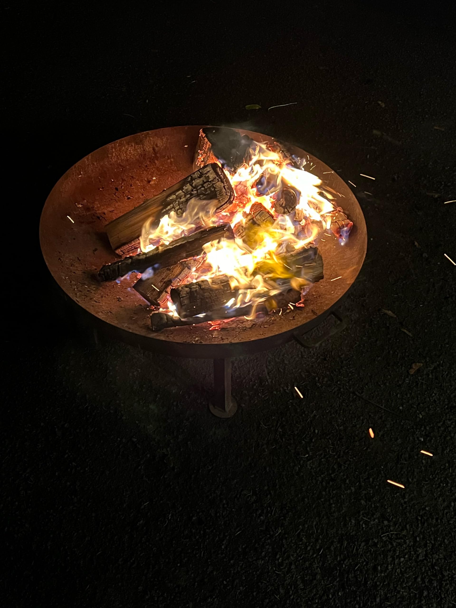Brasero Monaco de 100 cm, brasero para el jardín, brasero, terraza y balcón, barril de fuego y cesta de fuego (diámetro 100 cm)