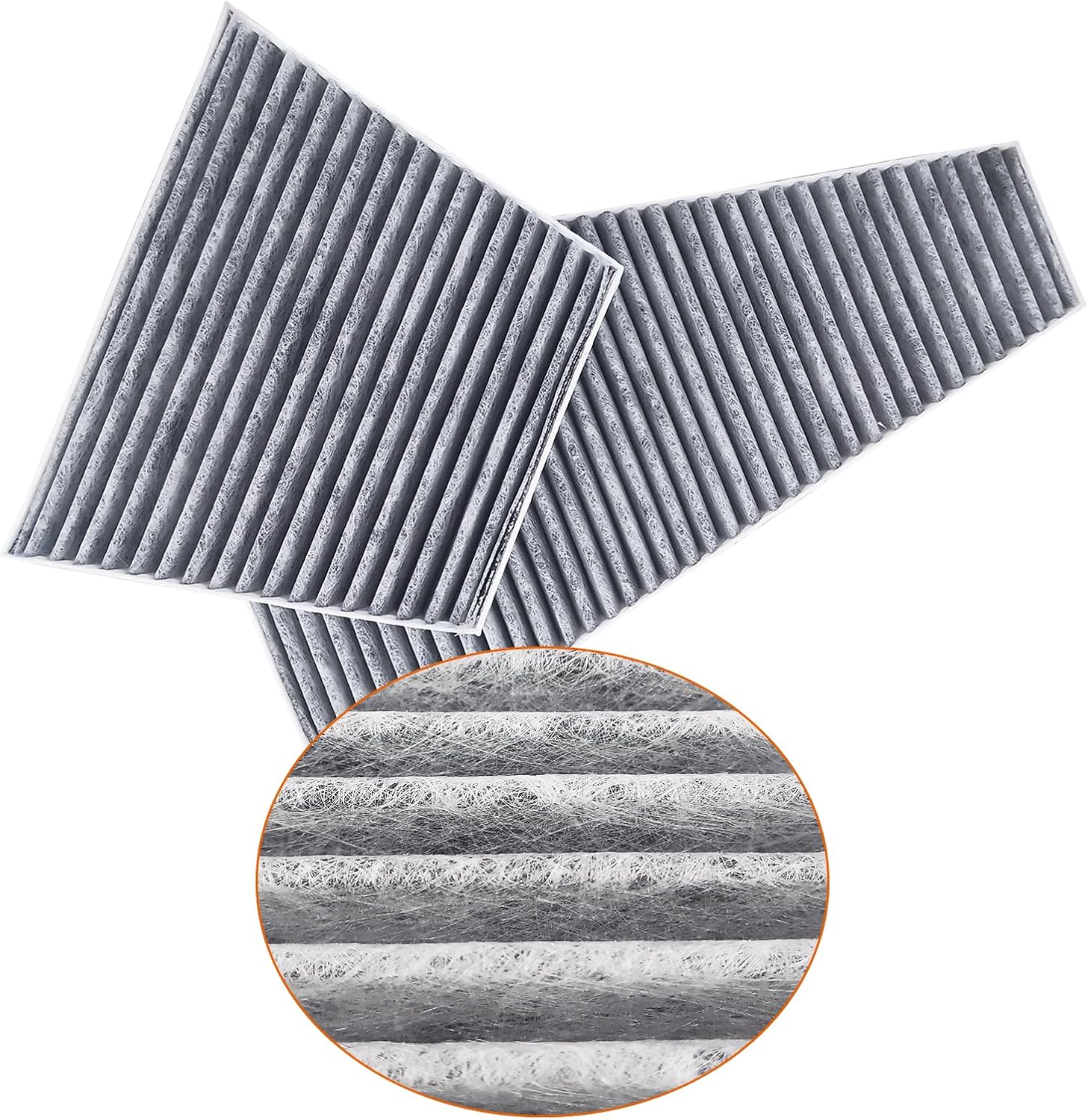 Engine & Cabin Air Filter & 2 Pcs Oil Filter Fit for 2006-2010 Bentley Continental 6.0L Filter Kit Replace 07C115562E 3W0129620B 3W0129620C 3D2819619A 3D2819620A 3D0819644