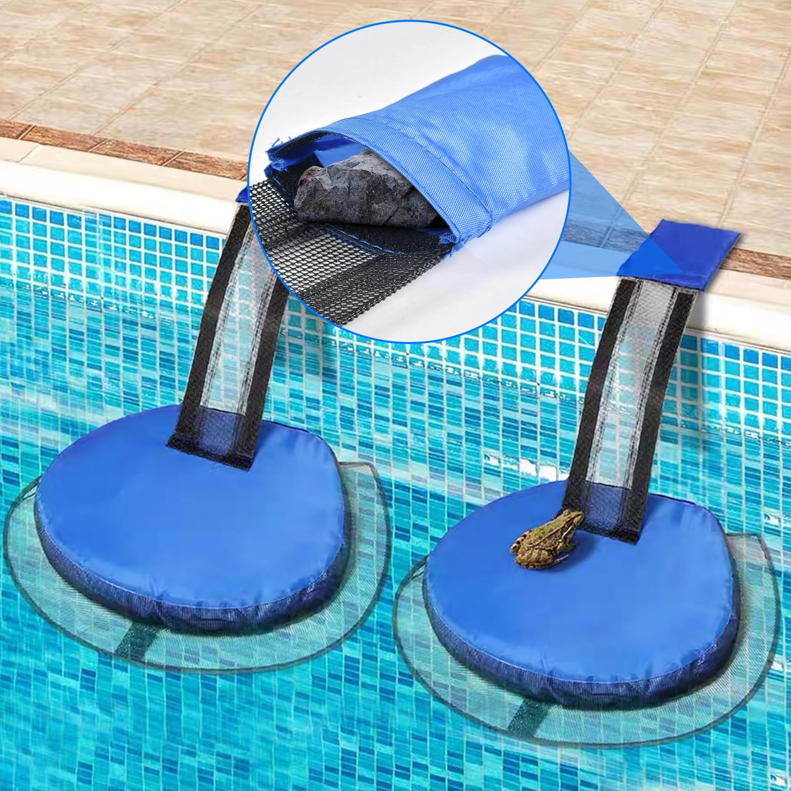 Qooloo Rampa de Rescate para Piscina, Rescate de Animales, Accesorio de Salida
