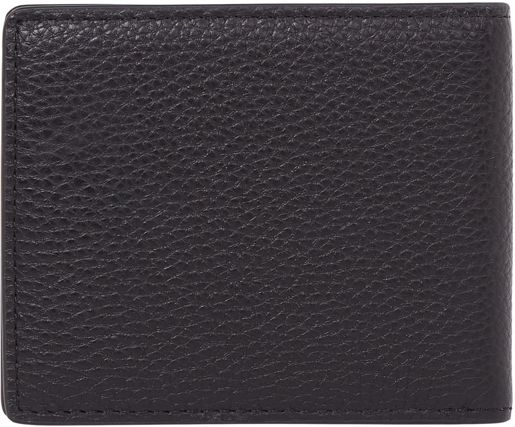 Tommy Hilfiger Herren Geldbeutel Corp Mini Wallet aus Leder, Schwarz (Black), Einheitsgröße
